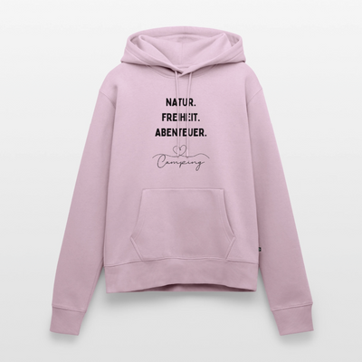Natur Freiheit Abenteuer - Damen Camping Hoodie - Altrosa