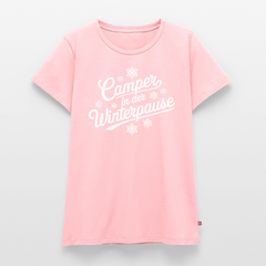 Camper im Winter - Damen Camping T-Shirt - Rosa