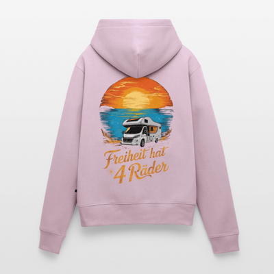 SS - Freiheit hat 4 Räder - Damen Camping Hoodie - Wohnmobil - Altrosa