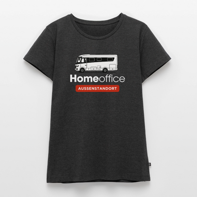 Vollintegriert Homeoffice - Damen Camping T-Shirt - Anthrazit meliert