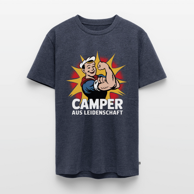 Camper aus Leidenschaft - Herren Camping T-Shirt - Jeansblau 