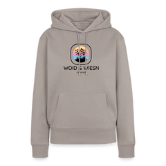 Woid & Wiesn Camper - Damen Camping Hoodie - Taupe
