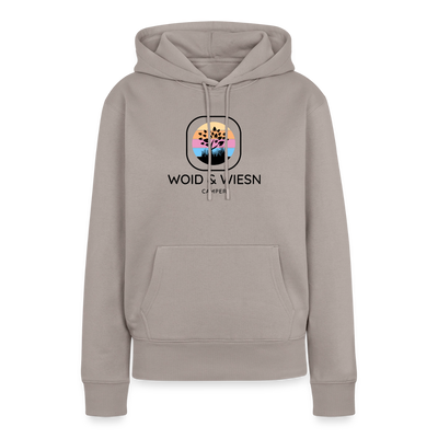 Woid & Wiesn Camper - Damen Camping Hoodie - Taupe
