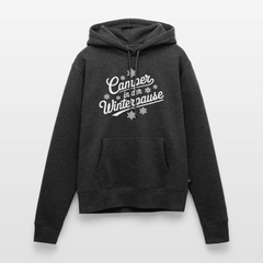 Camper im Winter - Damen Camping Hoodie - Anthrazit meliert