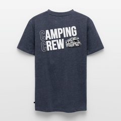 Wohnmobil Camping Crew - Herren Camping T-Shirt - Rückendruck - Jeansblau 