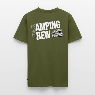 Wohnmobil Camping Crew - Herren Camping T-Shirt - Rückendruck - Khaki