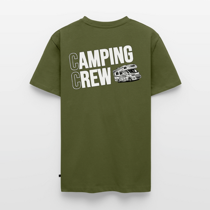 Wohnmobil Camping Crew - Herren Camping T-Shirt - Rückendruck - Khaki