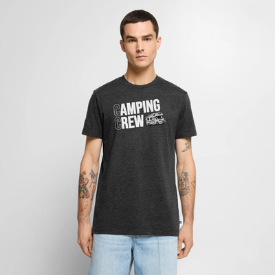 Wohnmobil Camping Crew - Herren Camping T-Shirt - Anthrazit meliert