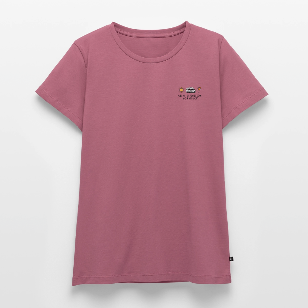 Definition von Glück - Damen Camping T-Shirt - Van - Mauve