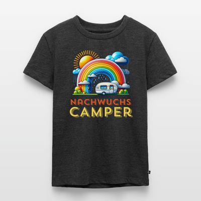 Nachwuchs Camper - Kinder Camping T-Shirt - Anthrazit meliert