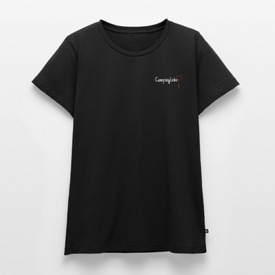 Campingliebe Ballon - Damen Camping T-Shirt - Schwarz