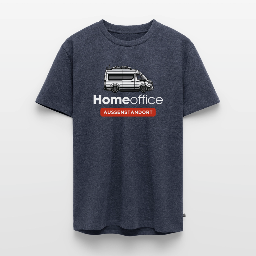 Vanlife Homeoffice - Herren Camping T-Shirt - Jeansblau 