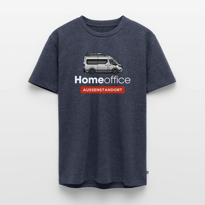 Vanlife Homeoffice - Herren Camping T-Shirt - Jeansblau 