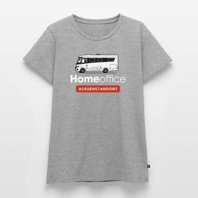 Vollintegriert Homeoffice - Damen Camping T-Shirt - Grau meliert