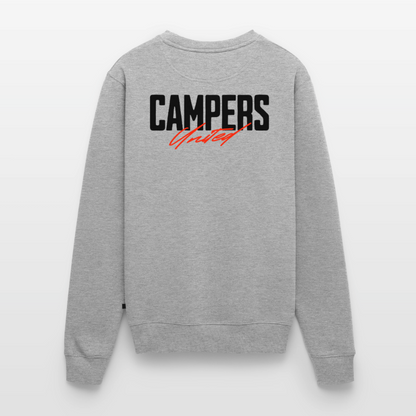 Campers United - Herren Camping Sweatshirt - Grau meliert