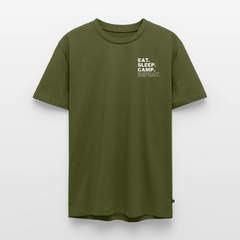 Eat Sleep Camp Repeat - Herren Camping T-Shirt - Khaki