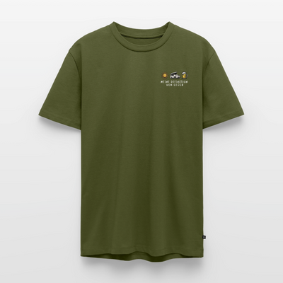 Definition von Glück - Herren Camping T-Shirt - Bulli - Khaki
