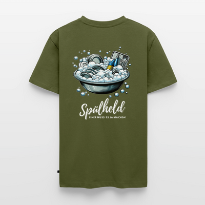 Camping Spülheld - Herren Camping T-Shirt - Khaki