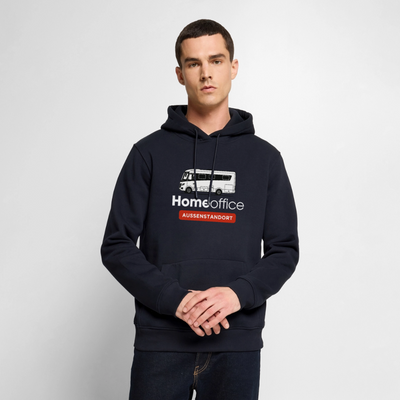 Vollintegriert Homeoffice - Herren Camping Hoodie - Navy