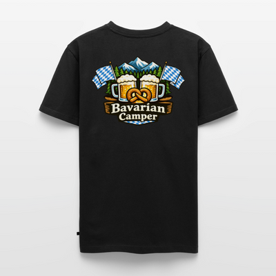 Bavarian Camper - Herren Camping T-Shirt - Schwarz