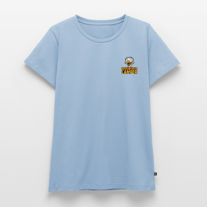 Vogelwuider Camper - Damen Camping T-Shirt - Hellblau