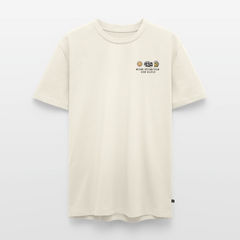 Definition von Glück - Herren Camping T-Shirt - Wohnwagen - Naturweiß