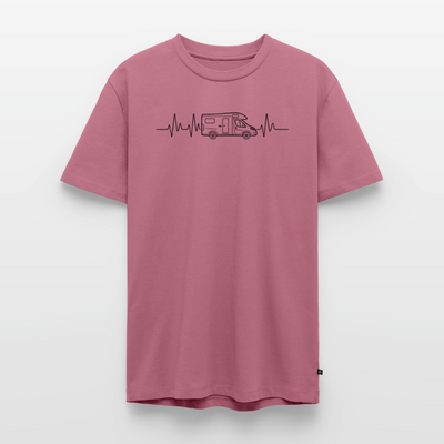 Herzschlag EKG Wohnmobil - Herren Camping T-Shirt - Mauve