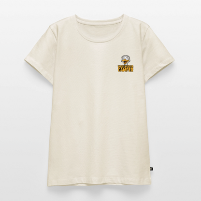 Vogelwuider Camper - Damen Camping T-Shirt - Naturweiß