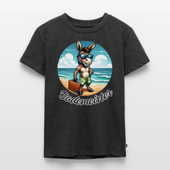 Bademeister - Kinder Camping T-Shirt - Anthrazit meliert