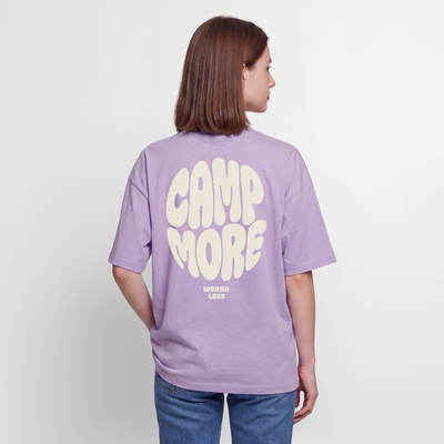Camp More - Oversized Unisex T-Shirt - Lavendel