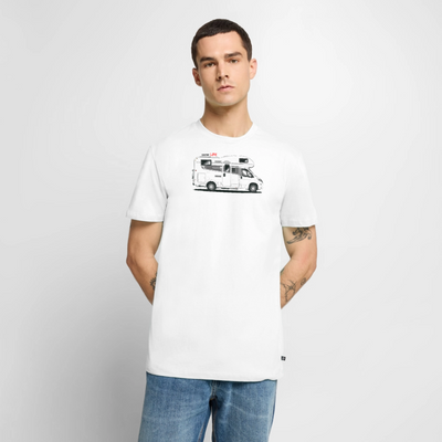 Wohnmobil Camping Life - Herren Camping T-Shirt - Weiß