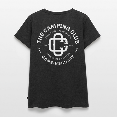 Camping Club - Damen Camping T-Shirt - Anthrazit meliert