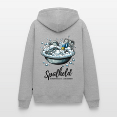 Camping Spülheld - Herren Camping Hoodie - Grau meliert