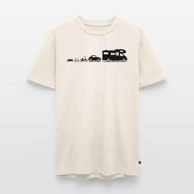 Evolution Wohnmobil - Herren Camping T-Shirt - Naturweiß