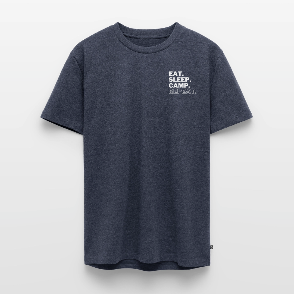 Vanlife mit Hund - Herren Camping T-Shirt - Jeansblau 
