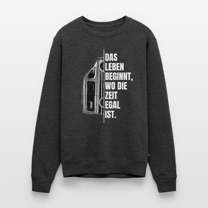 Camping ist Zeitlos - Herren Camping Sweatshirt - Vanlife - Anthrazit meliert