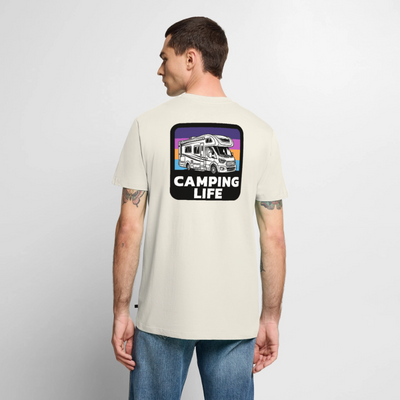 Camping Life - Herren Camping T-Shirt - Naturweiß