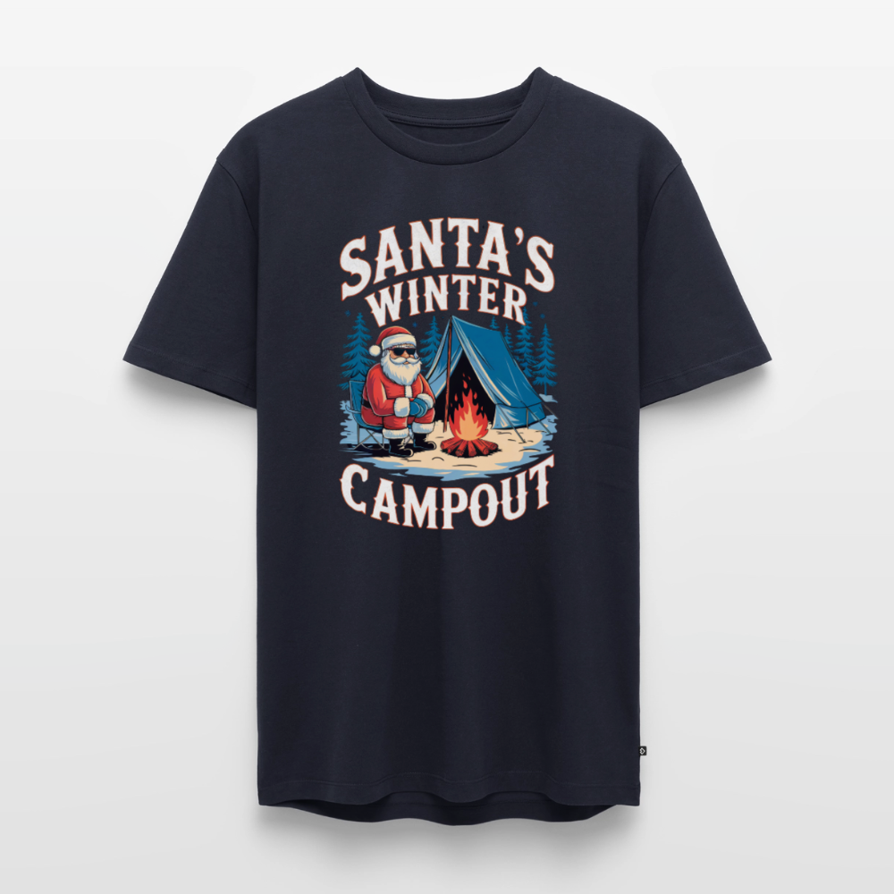 Santas Campout - Herren Camping T-Shirt - Navy