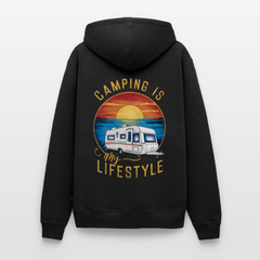 Camping my Lifestyle - Herren Camping Hoodie - Schwarz