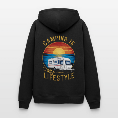 Camping my Lifestyle - Herren Camping Hoodie - Schwarz