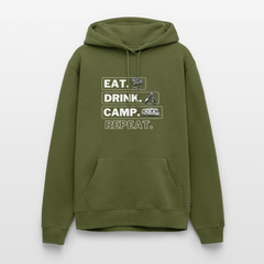 Eat Drink Camp - Herren Camping Hoodie - Wohnwagen - Khaki