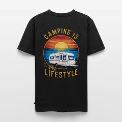 Camping my Lifestyle - Herren Camping T-Shirt - Schwarz