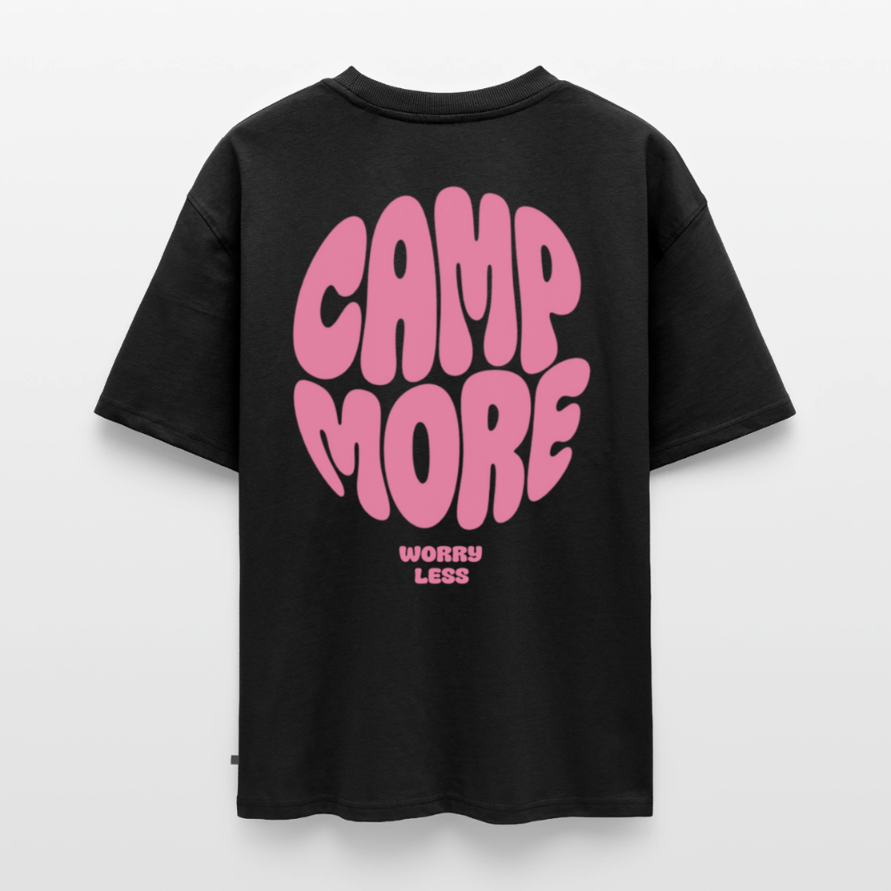Camp More Worry Less – Oversized Camping T-Shirt Unisex