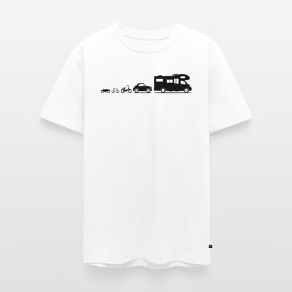Evolution Wohnmobil - Herren Camping T-Shirt - Weiß