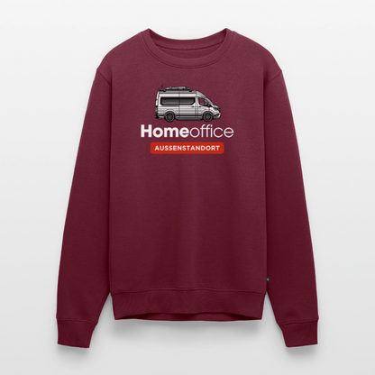 Vanlife Homeoffice - Herren Camping Sweatshirt - Burgunderrot