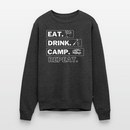 Camping Kreislauf - Herren Camping Sweatshirt - Wohnmobil - Anthrazit meliert