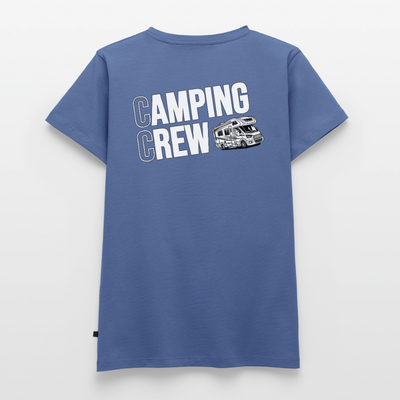 Wohnmobil Camping Crew - Damen Camping T-Shirt - Taubenblau
