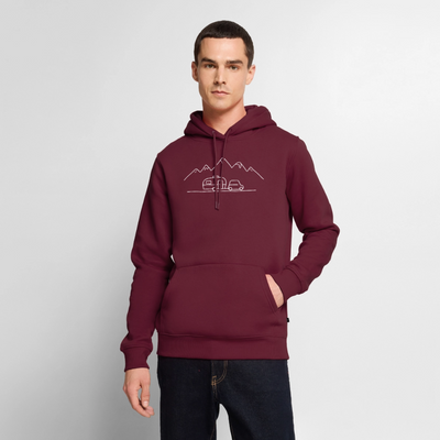 Keep it simple - Herren Camping Hoodie - Burgunderrot