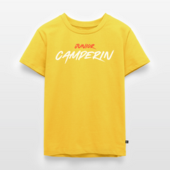 Junior Camperin - Kinder Camping T-Shirt - Sonnengelb