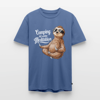 Camping ist Meditation - Herren Camping T-Shirt - Taubenblau